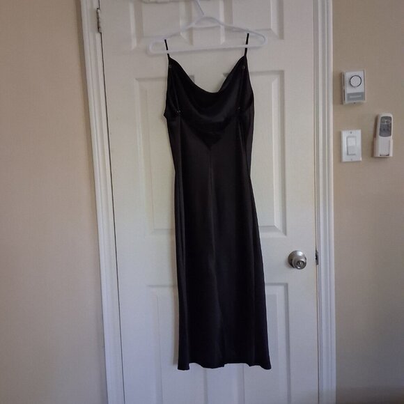 Petal & Pup Women's Size 8 Black Persia Cowl Neck Midi Dress *FLAWS* - Picture 5 of 16